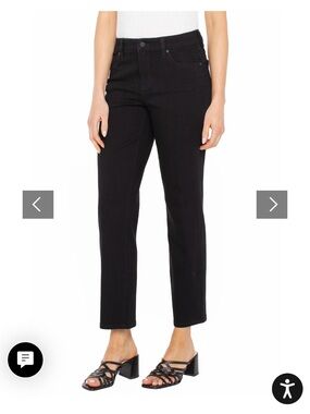 Liverpool Women's Straight Leg Jeans in Black